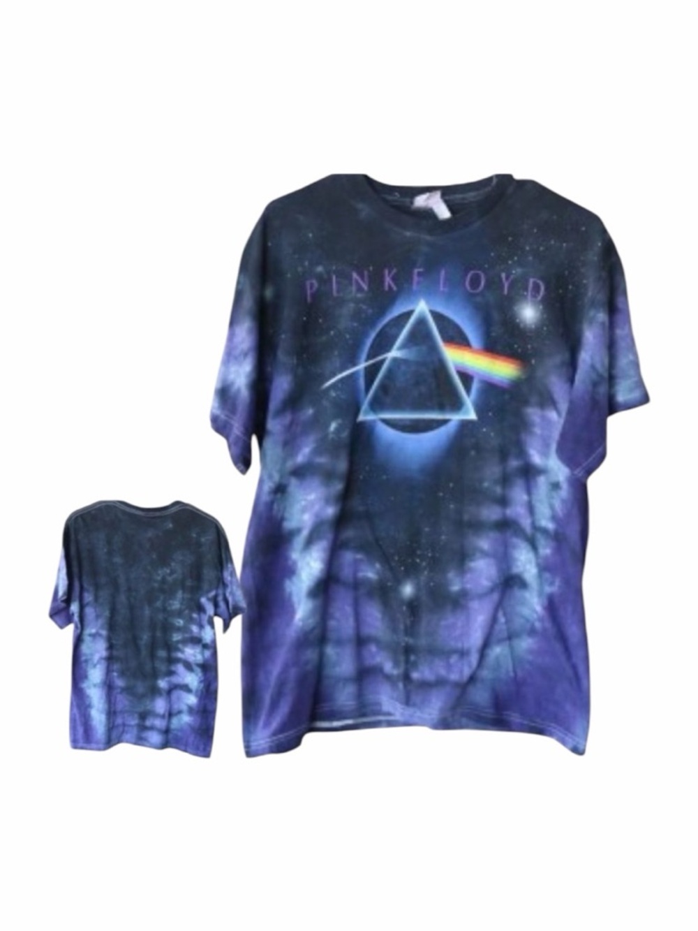 Pink Floyd Dark Side of the Moon Tie Dye Short‎ Sleeve Tee Shirt 🎉 HOST PICK 🎉